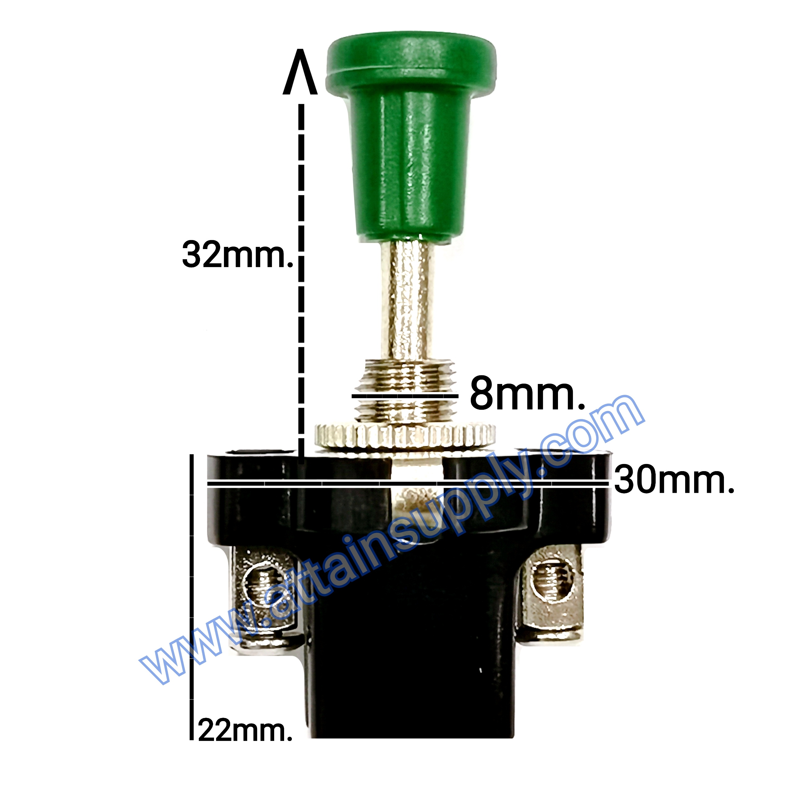 สวิทช์ดึง แกนเหล็ก-สีเขียว