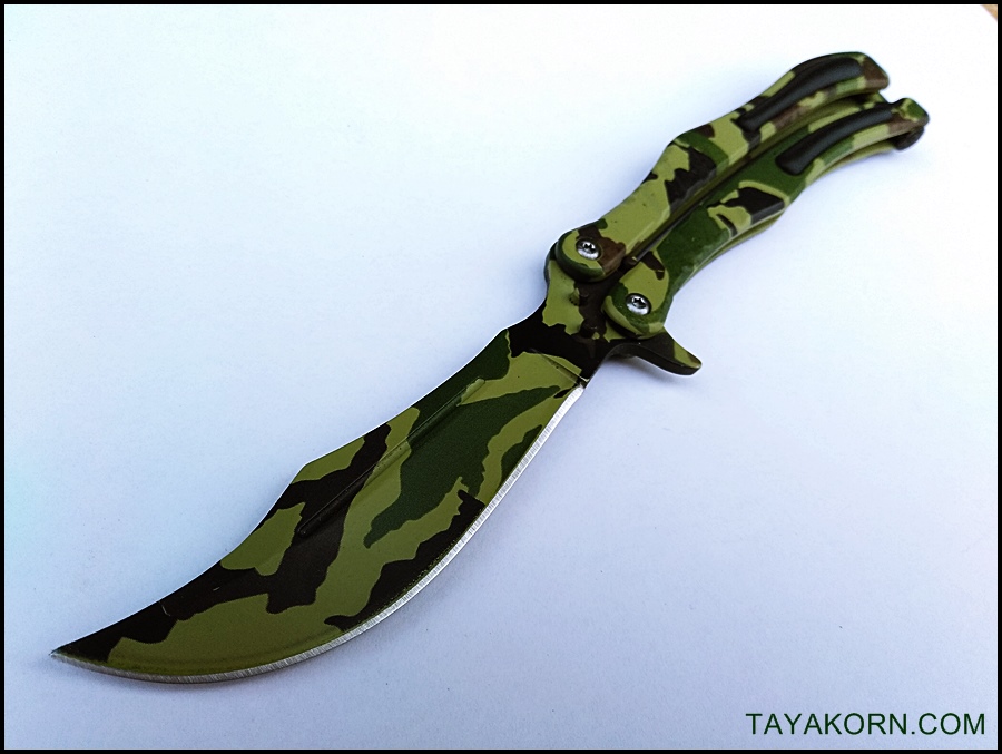 มีดควง ซีเอสโก คาโม่ ZS GO CAMO Balisong Knife TKBS-ZS7