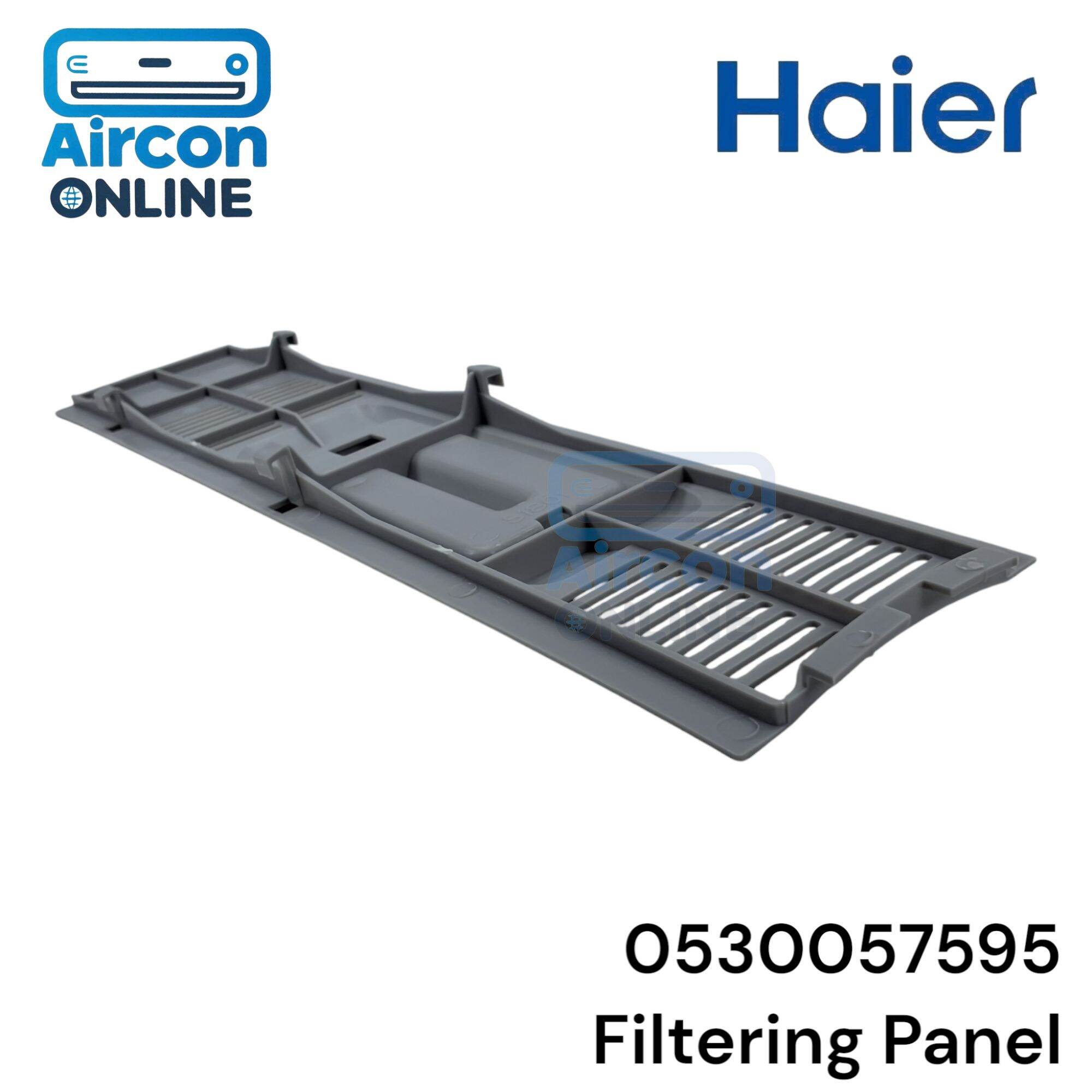 Filtering Panel (แผ่นใหญ่) เครื่องซักผ้า Haier รหัส 0530057595 ของแท้ ใหม่ มือ 1 (สีเทา)
