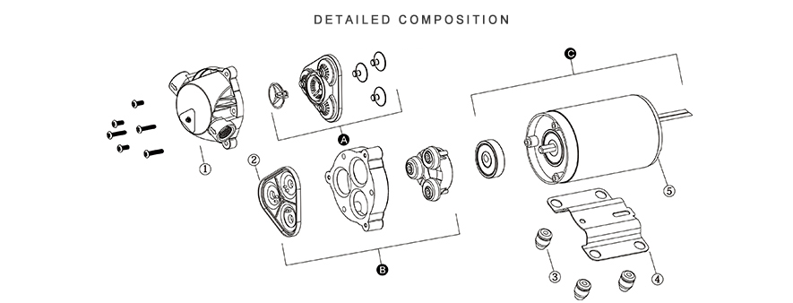 ปั๊มน้ำ ปั๊มอัดเมมเบรน เครื่องกรองน้ำ เครื่องพ่นหมอก SEAFLO RO Pump DC24V 150PSI 800G ( 10 บาร์ )