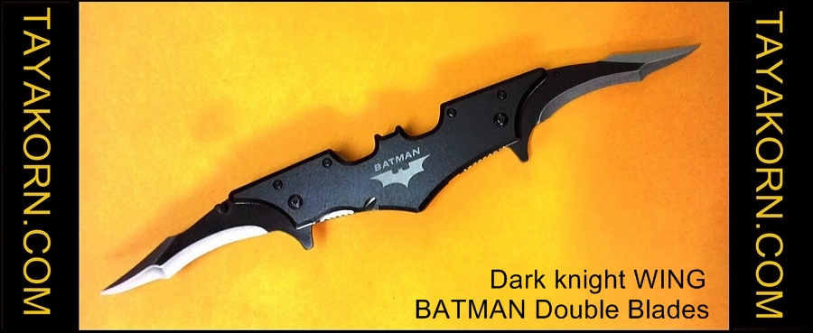 มีดพับ ดาร์คไนท์วิง แบทแมนดับเบิ้ลเบลด Dark Knight Wing Batman Double Blade TKFK-B1