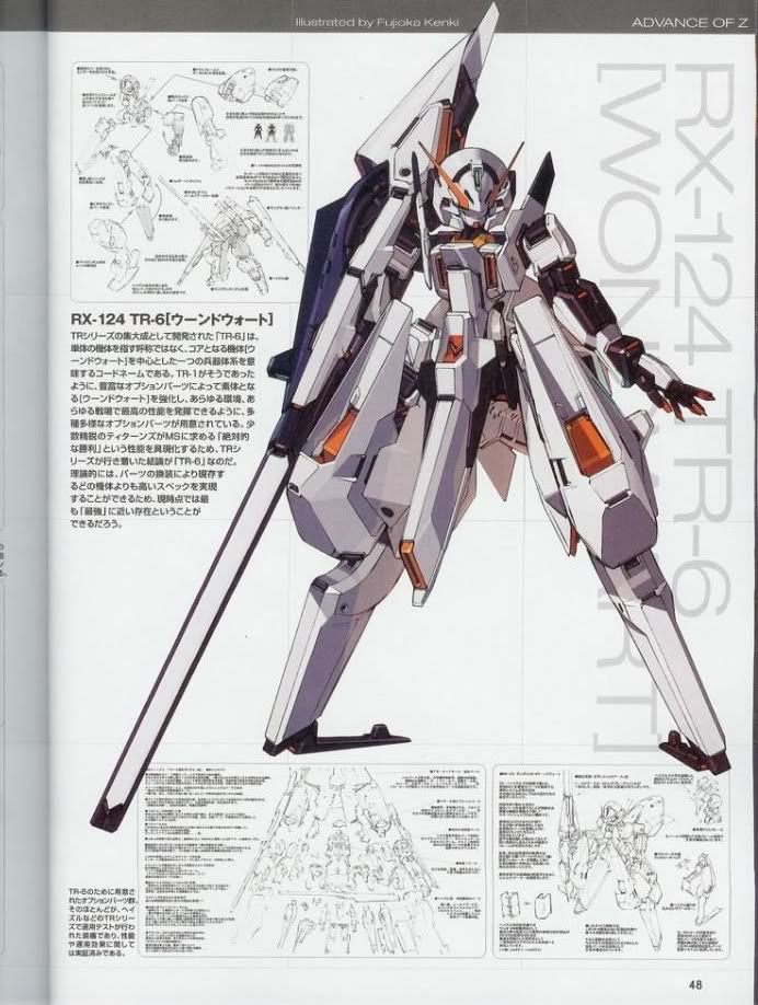 1/100 RX-124 Gundam TR-6 Woundwort [Cutecube]