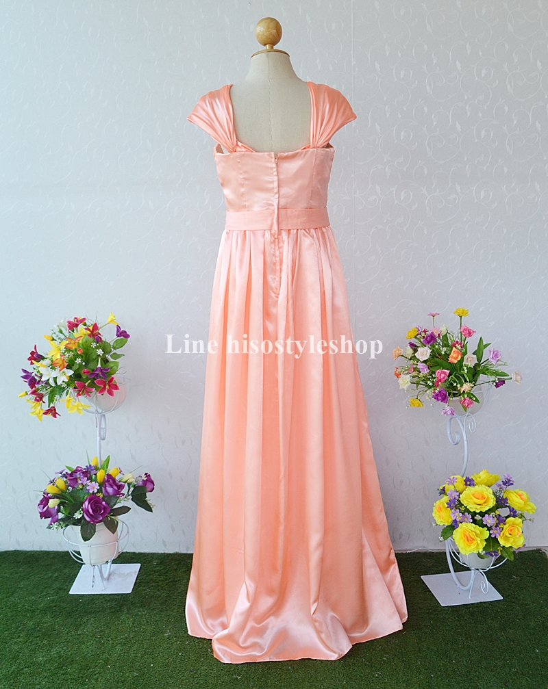 พร้อมส่ง Size L ชุดราตรียาว ผ้าซาติน ซิปหลัง รุ่นนี้สามารถใส่ได้ถึง 7 แบบเลยค่ะ