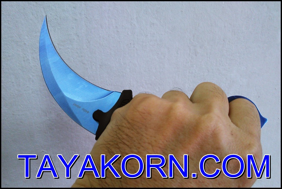 มีดคารัมบิตบลูซีสตอร์ม BlueSeaStorm Karambit Knife ( BLUE SEA )
