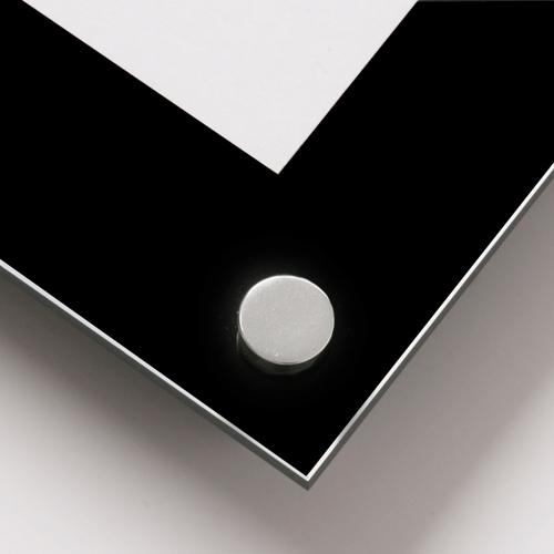 A2 กรอบรูปอะครีลิค ติดผนัง สีดำ - A2 Acrylic Wall Mounted Photo Frame. 48x66cm. ดำ ชุด