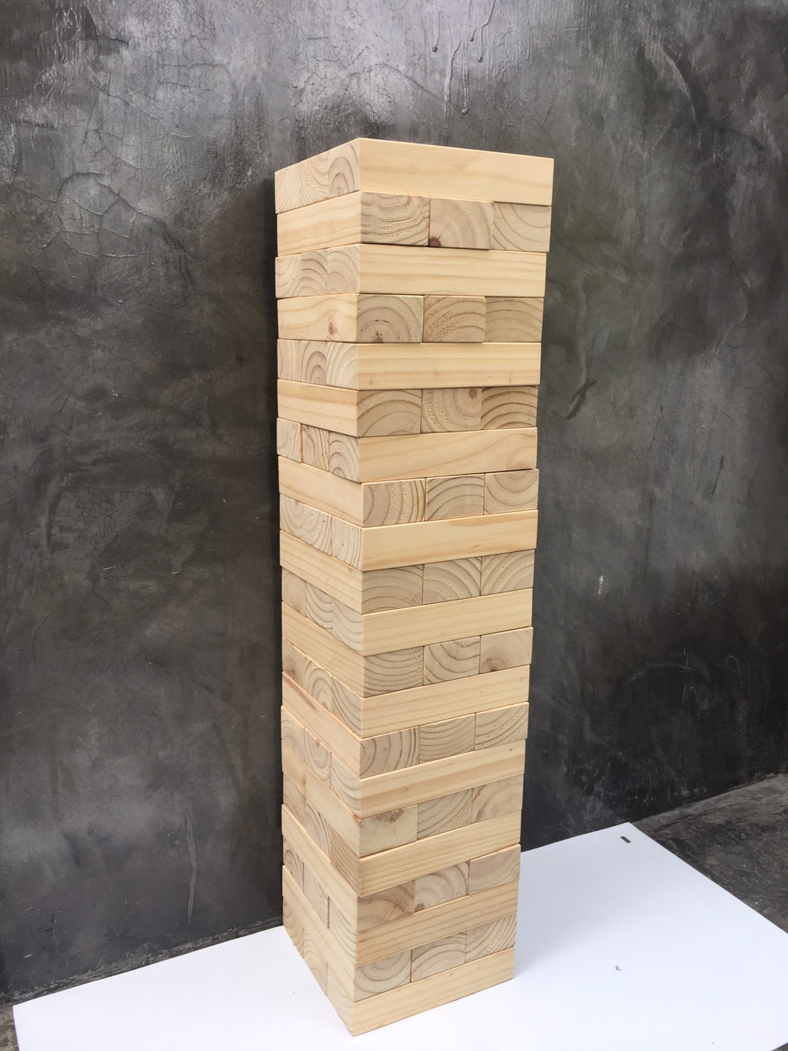 Stack Wooden Tower size 72 cm. ไม้สน (ตึกถล่ม ขนาดใหญ่พิเศษ สูง 72 ซม.)