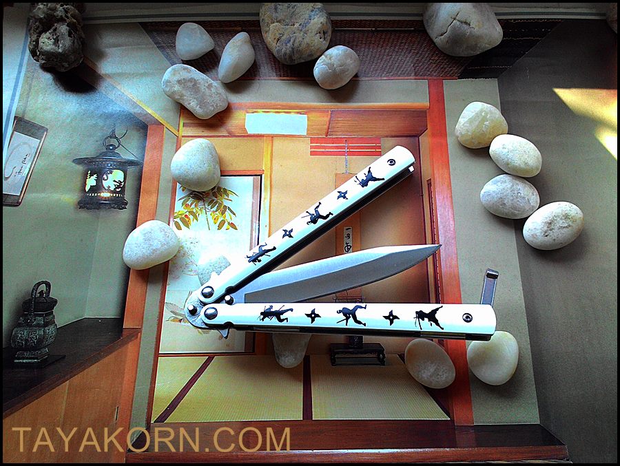 มีดควงเดอะชาโดว์ THE SHADOW BALISONG KNIFE TKBS-SD1