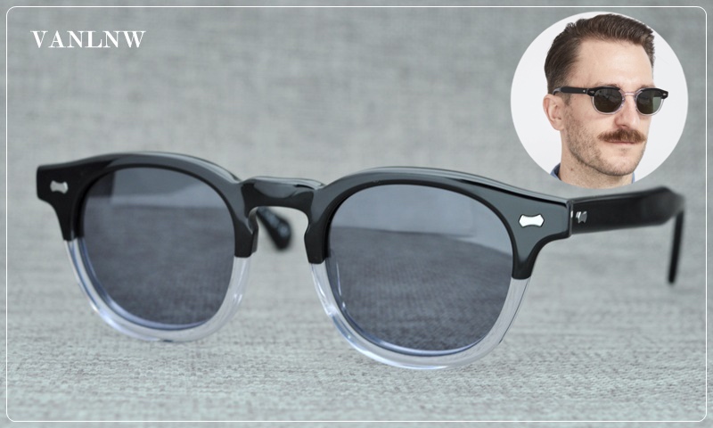 แว่นกันแดด MOSCOT LEMTOSH 46-23 145 COL.Black Crystal <ดำ-ใส>