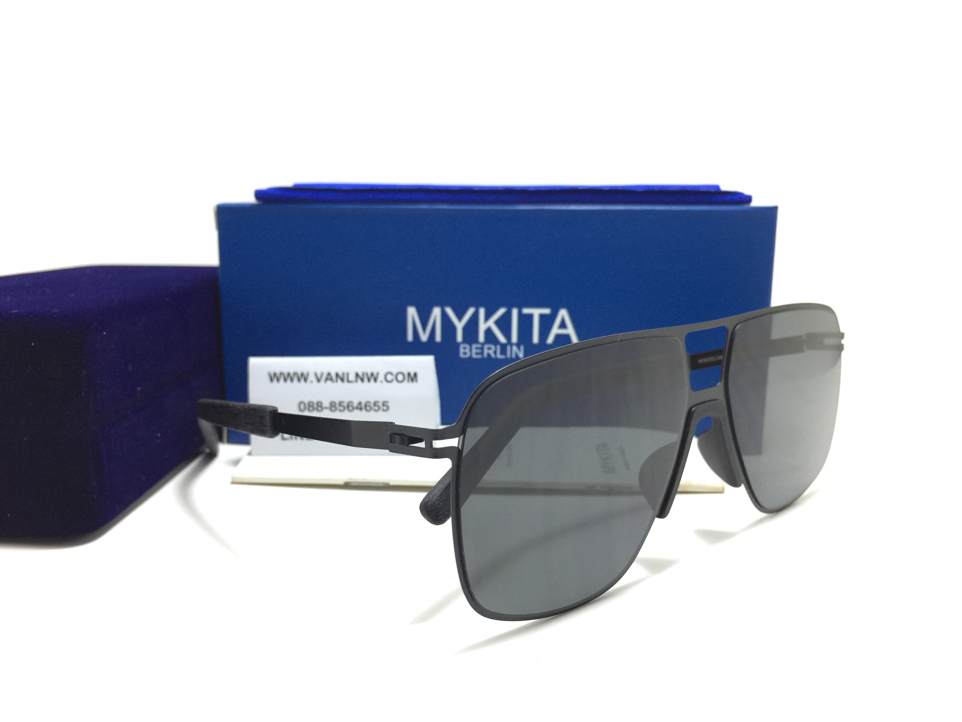 แว่นกันแดด MYKITA OAK MH1-Black/Pitch Black <ดำ>