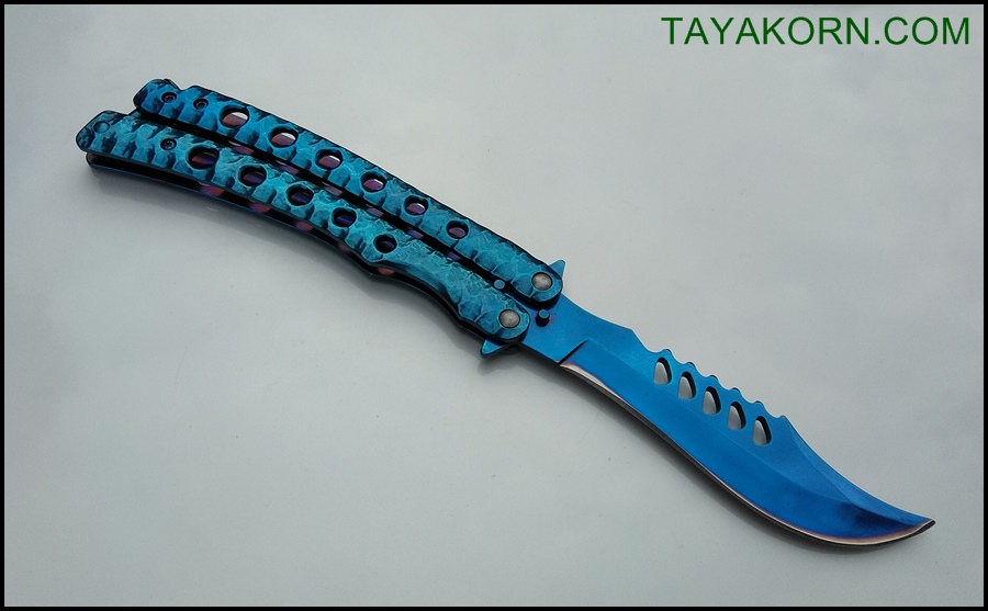 มีดควง ซีเอสโก บาลิซอง ZS GO BLUE Balisong Knife TKBS-ZS6