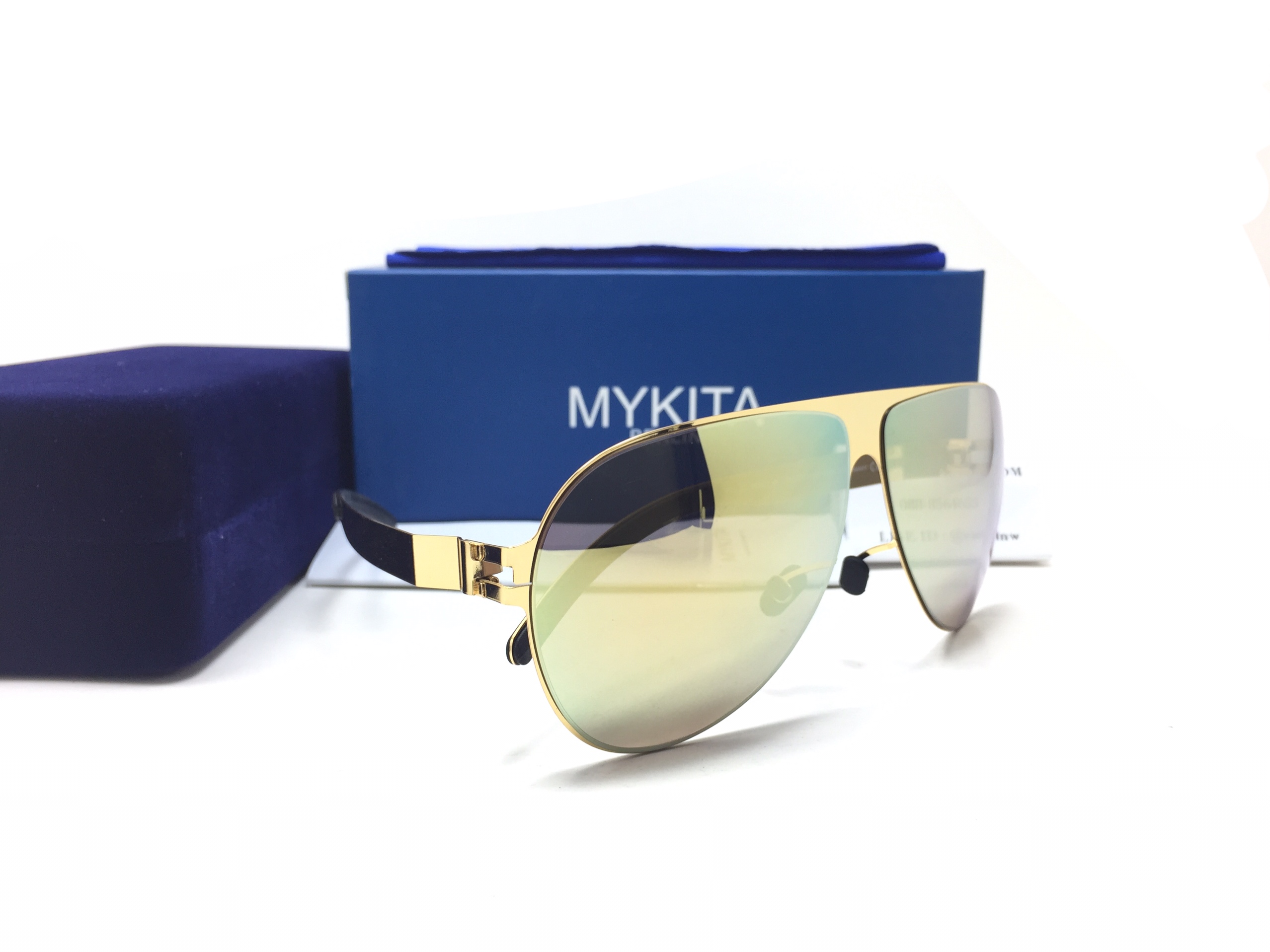 แว่นกันแดด MYKITA Hubert COL.01 62-11 140 <ปรอททอง>