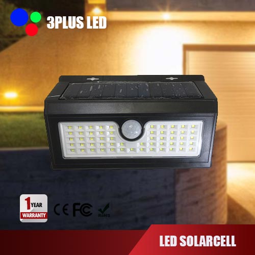 ไฟโซล่า ติดกำแพง LED Wall Light Solarcell 5W สว่างจัดเต็ม