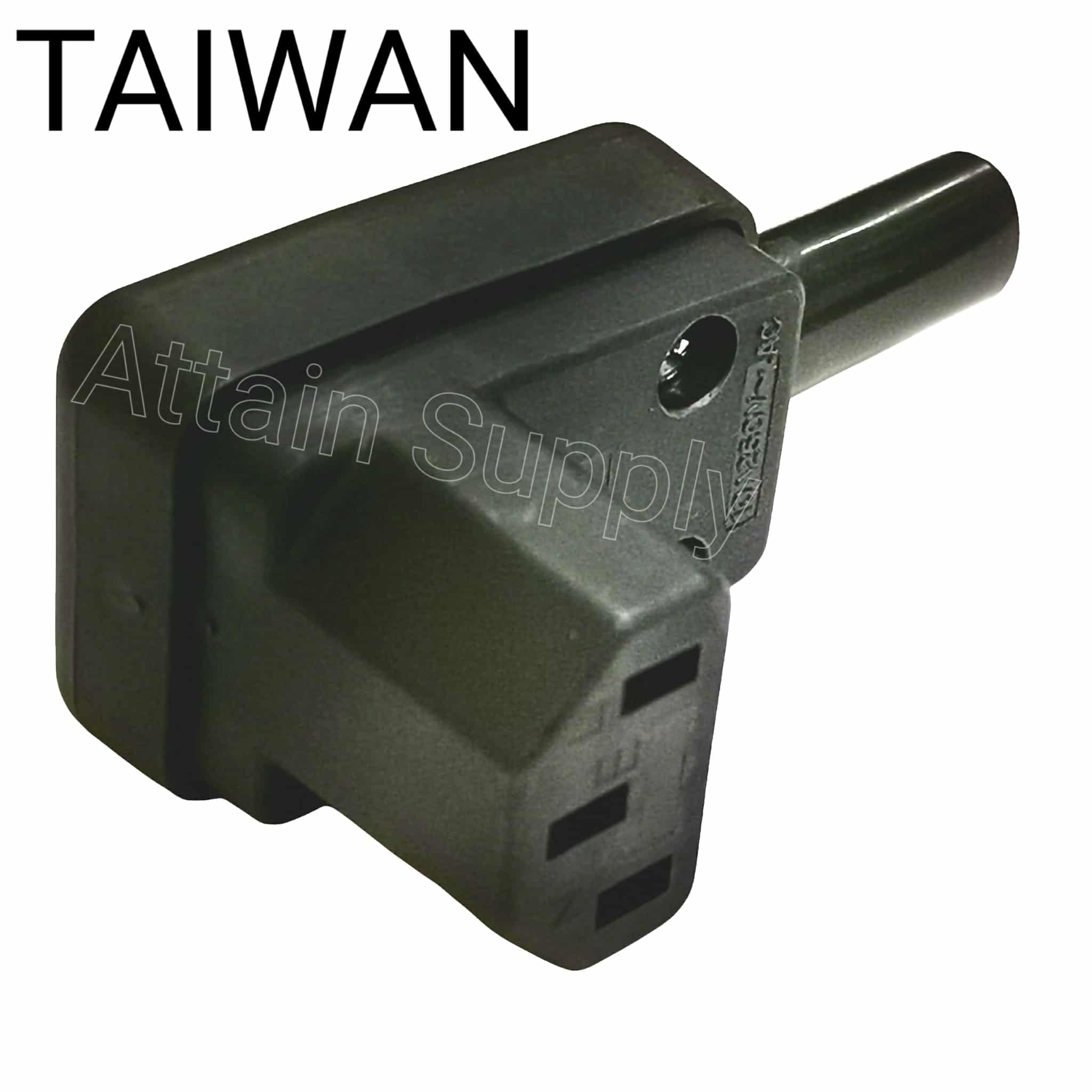 ปลั๊กคอม 3ขา ตัวเมีย-แบบต่อสาย/รุ่นงอ TAIWAN