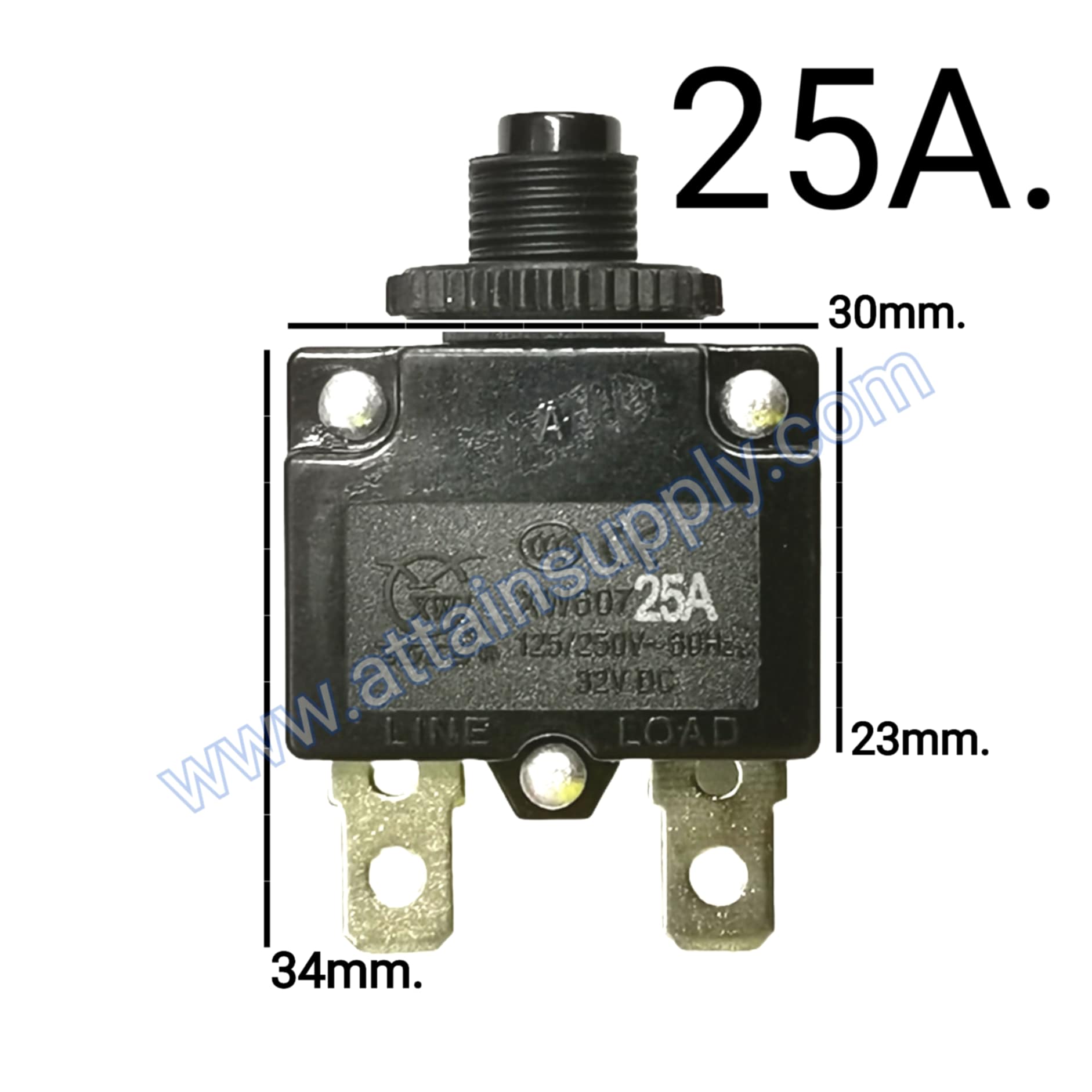 โอเวอร์โหลดสวิทช์ 25A.