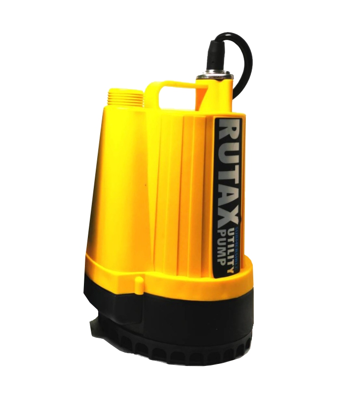 ปั๊มแช่พลาสติก 1/8 PT 3/4x1" RUTAX UTILITY PUMP รหัส EP001 เหลือง