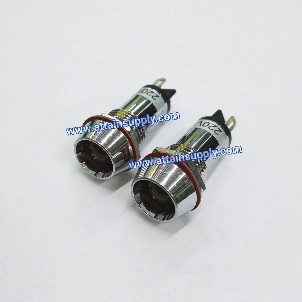หลอดหน้าปัดLED-12MM./220V สีแดง