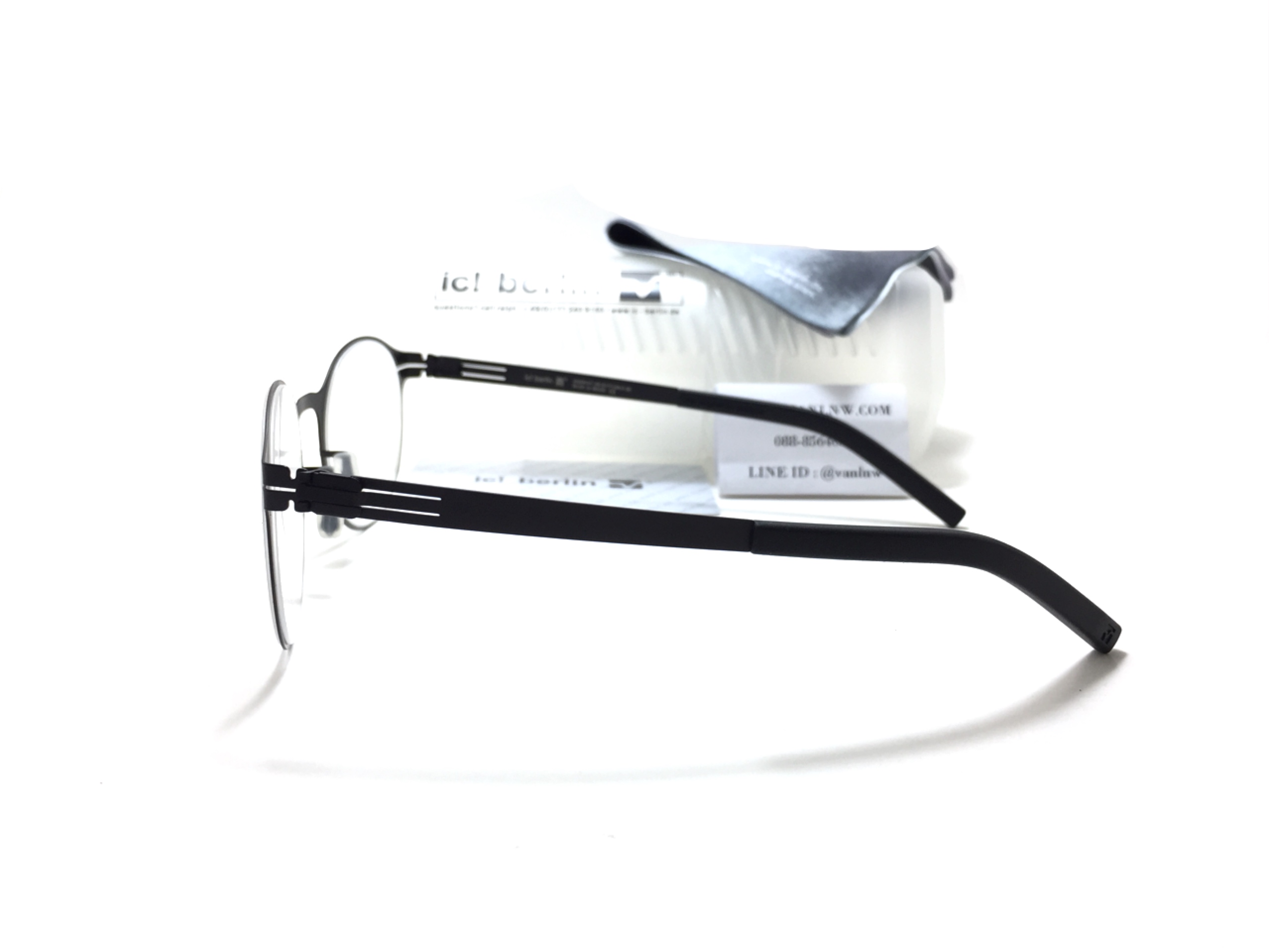 แว่นสายตา ic berlin model 125 foxweg black 49-21 <ดำ>