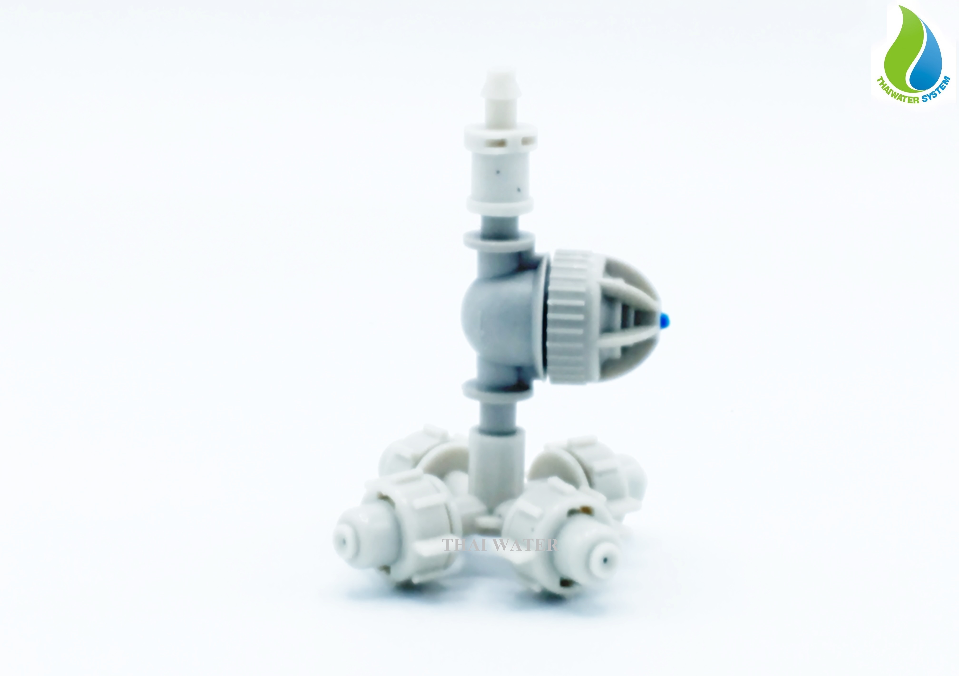 MSP-22 หัวพ่นหมอก4ทาง 0.6 มม. + ข้อต่อพลาสติกเกลียวนอก 1/2นิ้ว ( ใช้กับท่อ PVC เกลียวใน 1/2" )