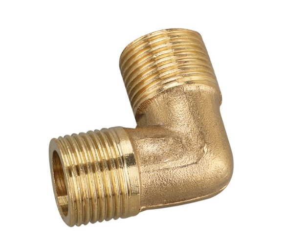 ข้อต่อทองเหลือง งอ 90 องศา เกลียวนอก 1/2 นิ้ว