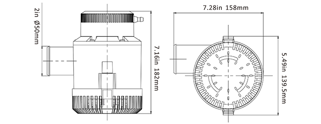 ปั๊มน้ำดีซี ปั๊มน้ำโซล่าเซล์แบบแช่ 12 โวลต์ 12V รุ่น 4700-GPH ( ท่อ 2" ) 280 ลิตร/นาที ยี่ห้อ SEAFLO SKU-011