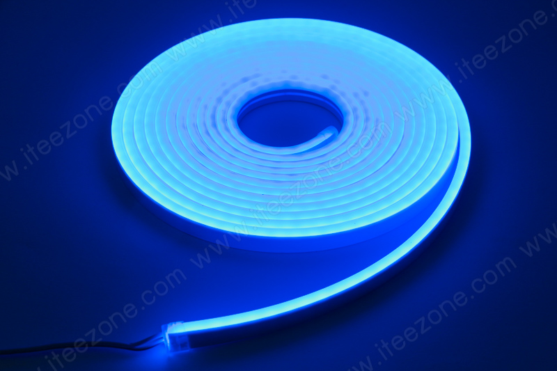 ไฟเส้น Neon Flex 12V Silicone สี Blue น้ำเงิน (กันน้ำ)