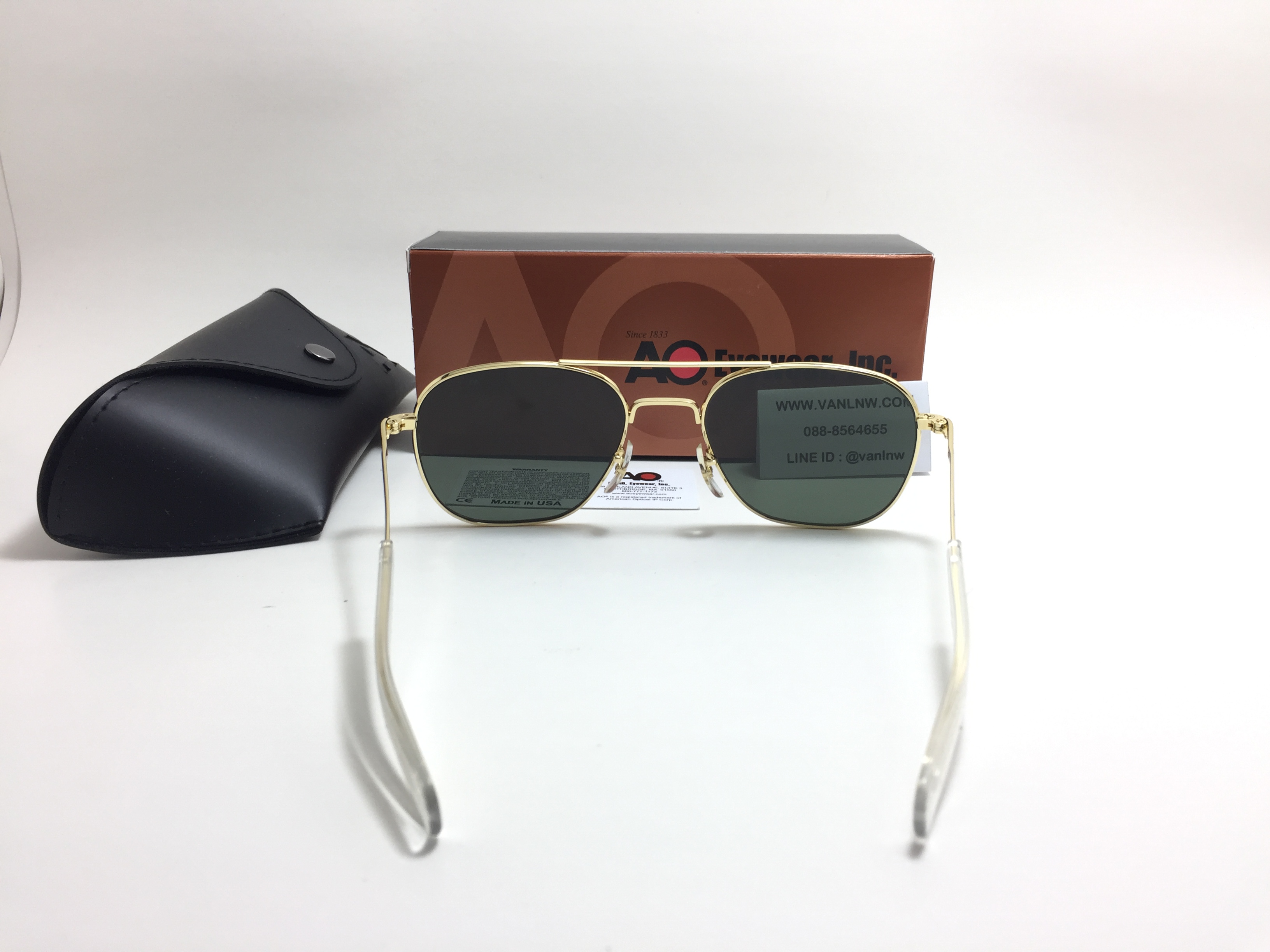 แว่นกันแดด Ao Original Pilot Made in USA (ทอง) ของแท้ 100%
