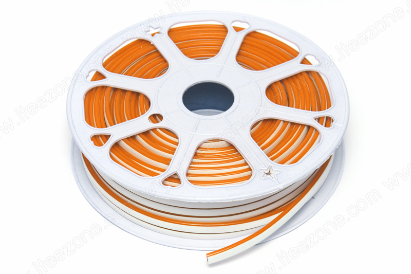 ไฟเส้น Neon Flex 12V Silicone สี Orange ส้ม (กันน้ำ)