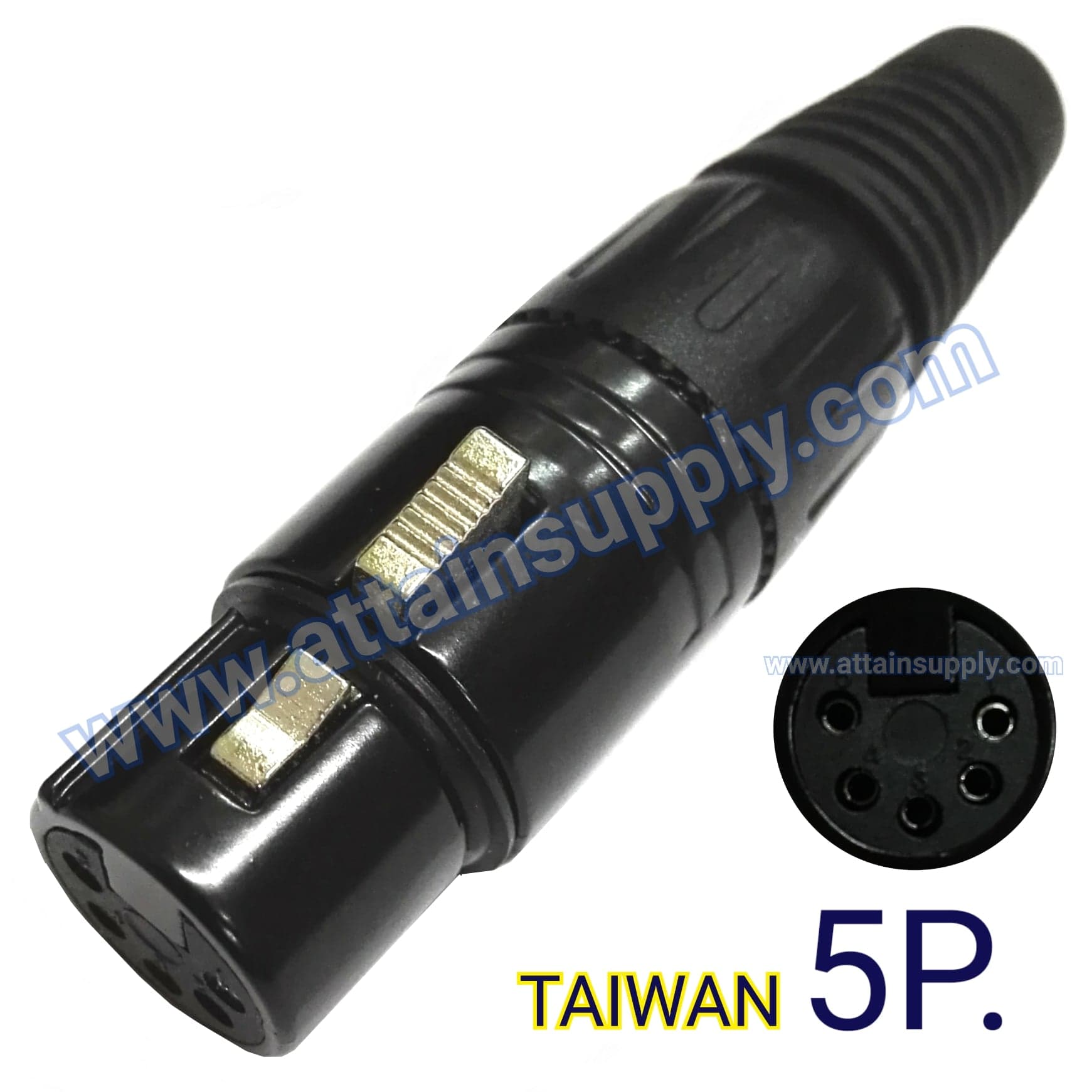 J.XLR-5P.-BLACK/TAIWAN