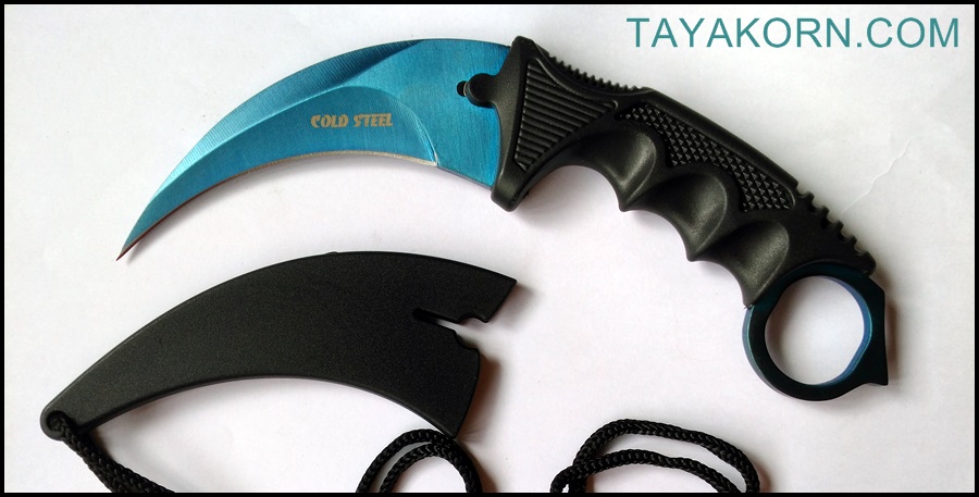 มีดคารัมบิตบลูซีสตอร์ม BlueSeaStorm Karambit Knife ( BLUE SEA )