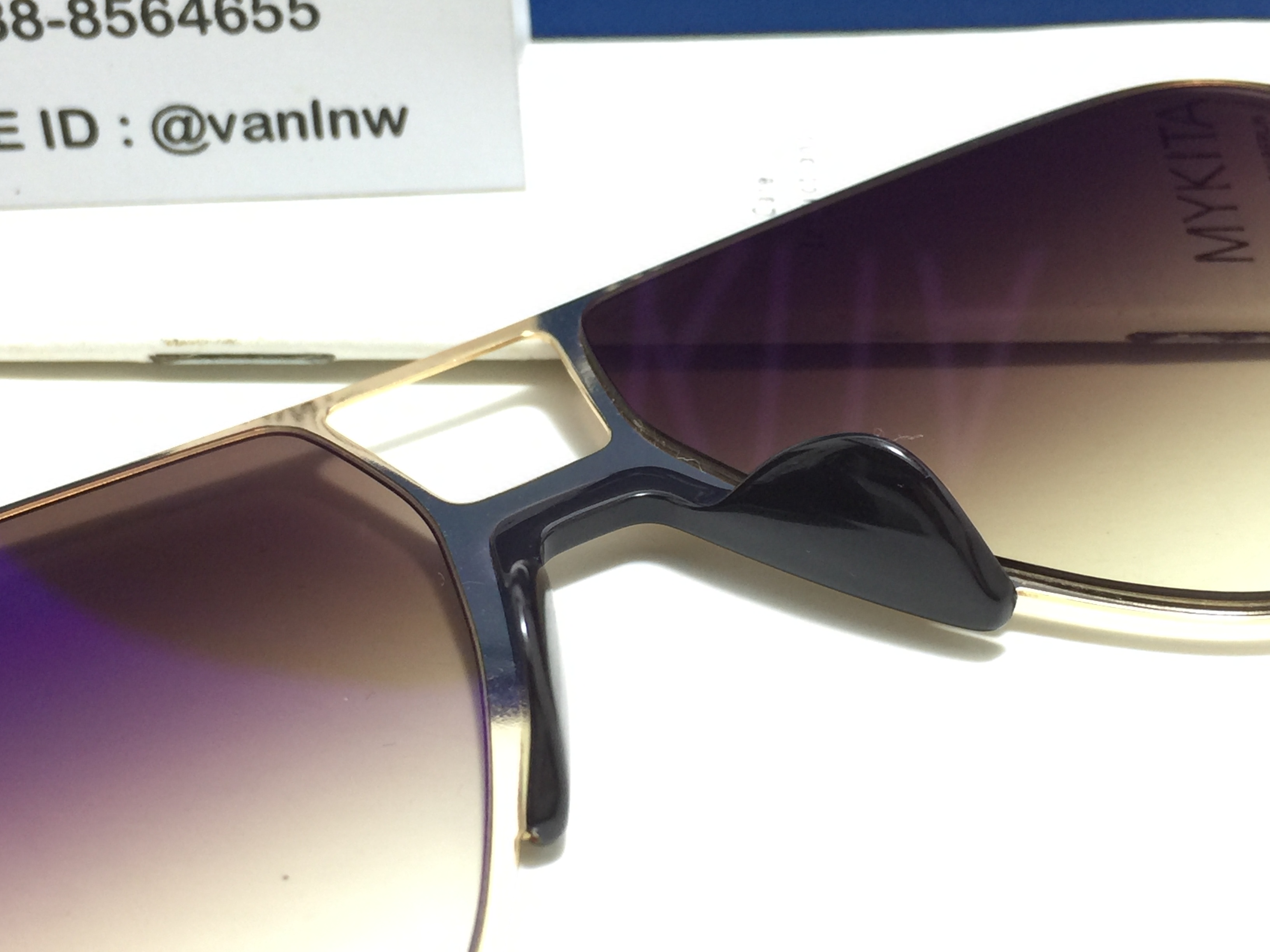 แว่นกันแดด MYKITA OAK MH2 gold/ ebony brown frame <ทอง>