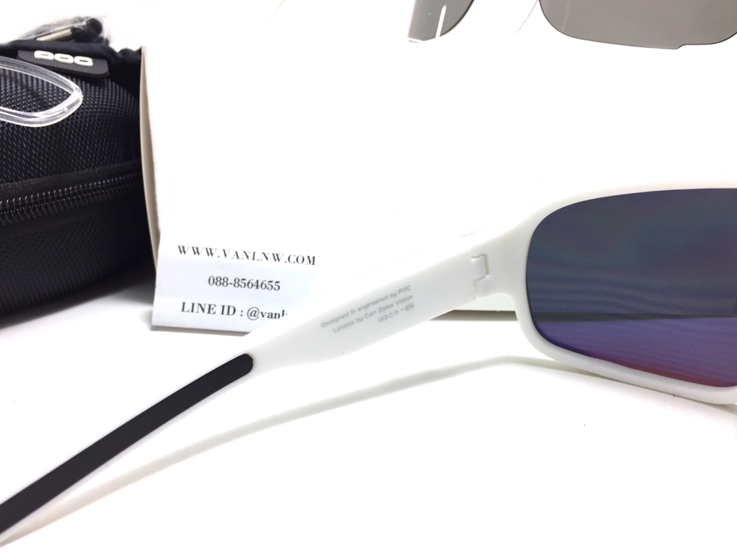 แว่นปั่นจักรยาน POC Aspire 143-0-125 <ขาว> เปลี่ยนเลนส์ได้ 3 สี