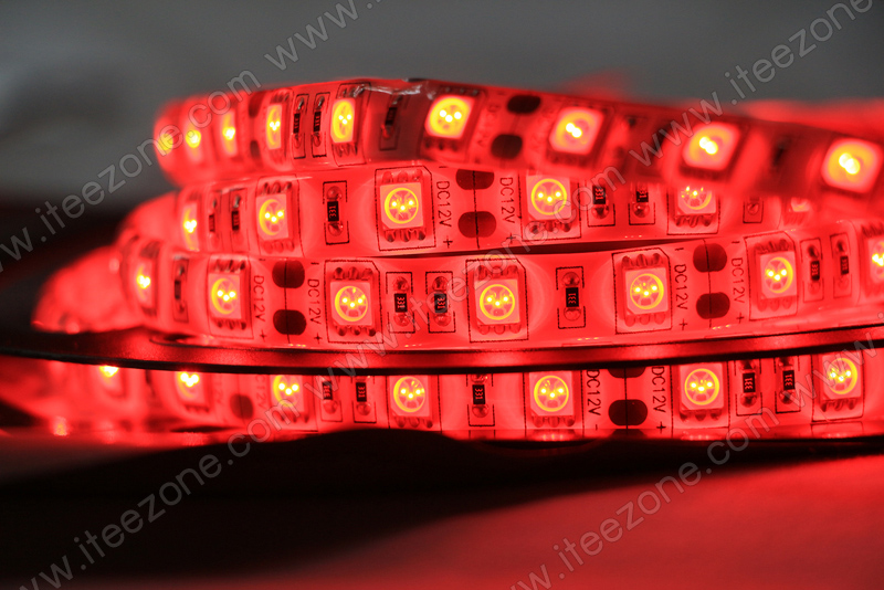 LED Strip เส้น ม้วน 5 เมตร สีแดง (กันน้ำ IP65)