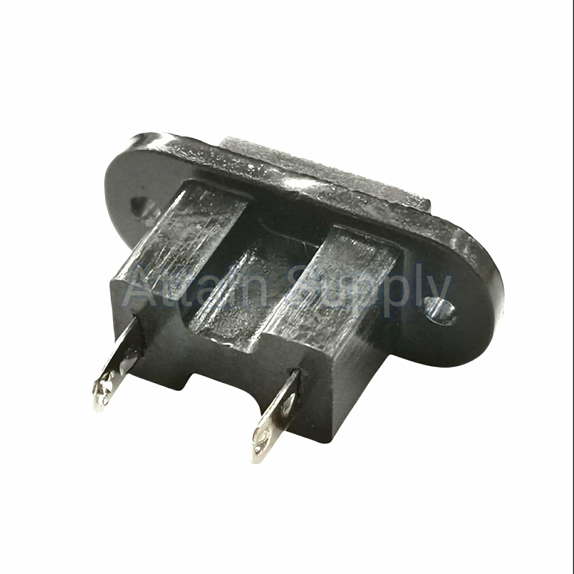 เต้ารับAC-2ขาแบน ขอบยึดน็อต