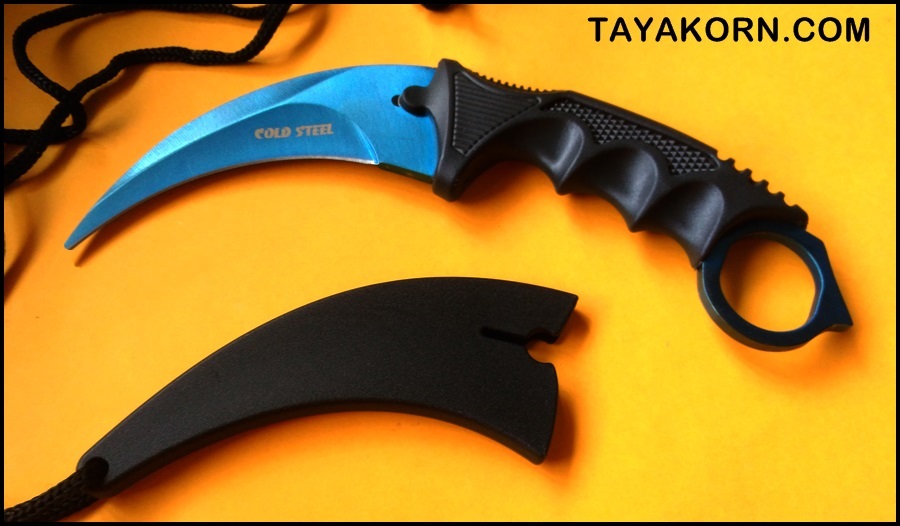 มีดซ้อมคารัมบิตบลูซีสตอร์มเทรนเนอร์ BLUE SEA STORM KARAMBIT TRAINER KNIFE