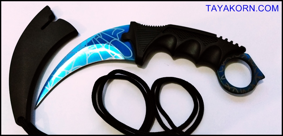 มีดคารัมบิต บลูสไปเดอร์ Blue Spyder Karambit Knife TKKB-BS9