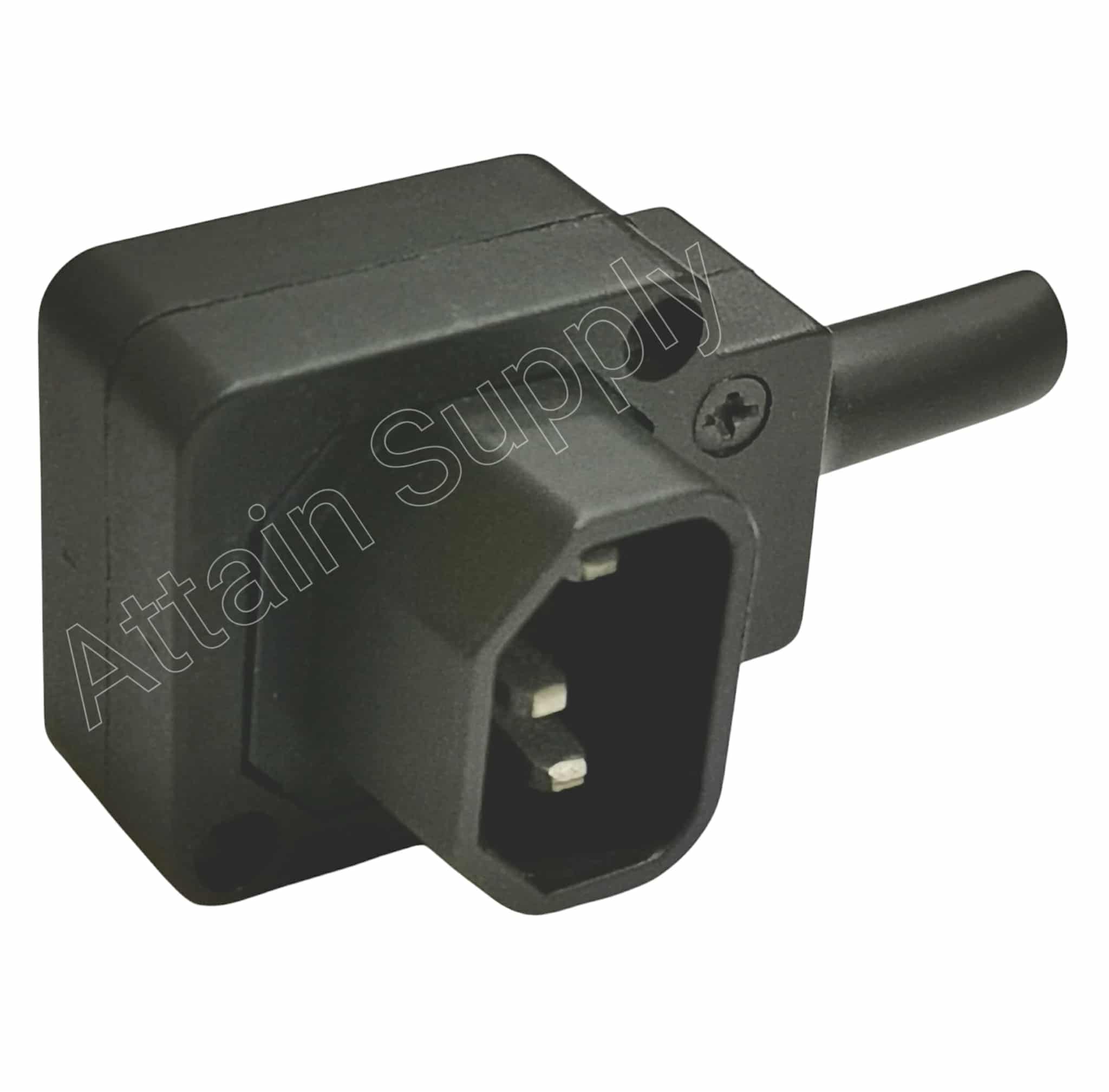 ปลั๊กคอม 3ขา ตัวผู้-แบบต่อสาย/รุ่นงอ