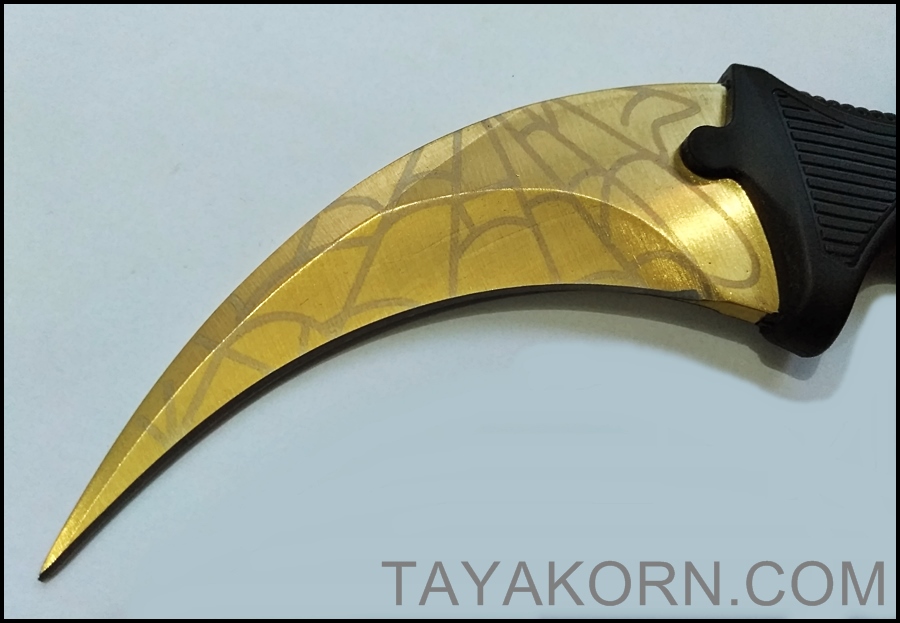 มีดคารัมบิต โกลเด้นสไปเดอร์ Golden Spyder Karambit Knife TKKB-GS8