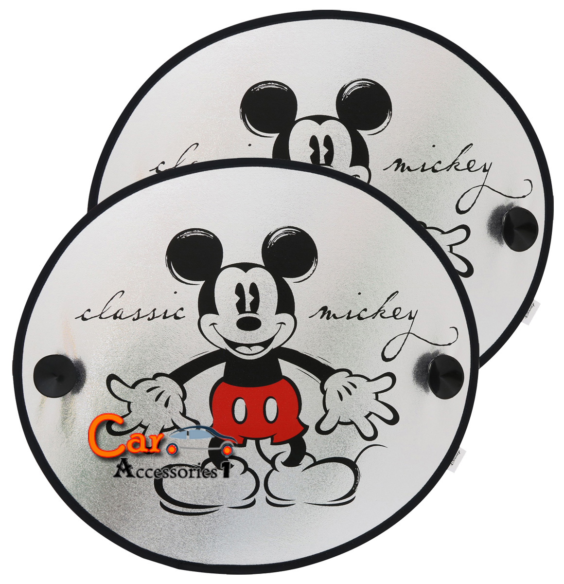 บังแดดข้างมิคกี้เมาส์ Classic Mickey (1 แพค บรรจุ 2 ชิ้น) ลิขสิทธิ์แท้คอลเล็คชั่นล่าสุด