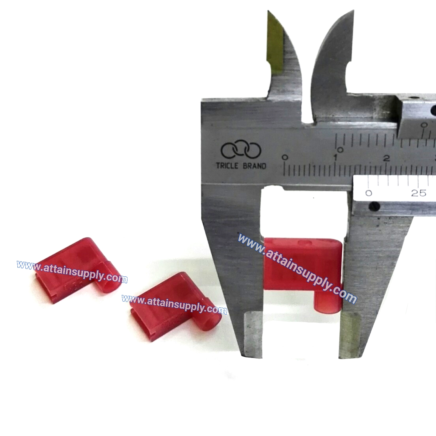 หางปลาเสียบแบบงอ-สีแดง/FLDY1-250R