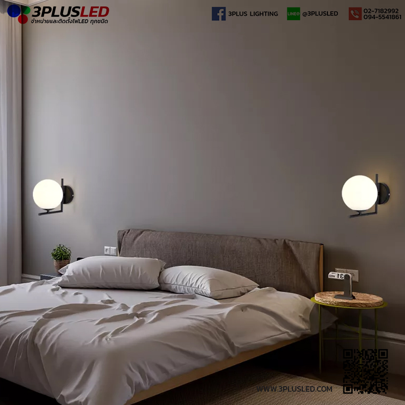 โคมไฟติดผนัง โคมไฟโรงแรม LED Wall Light รุ่น Northen European