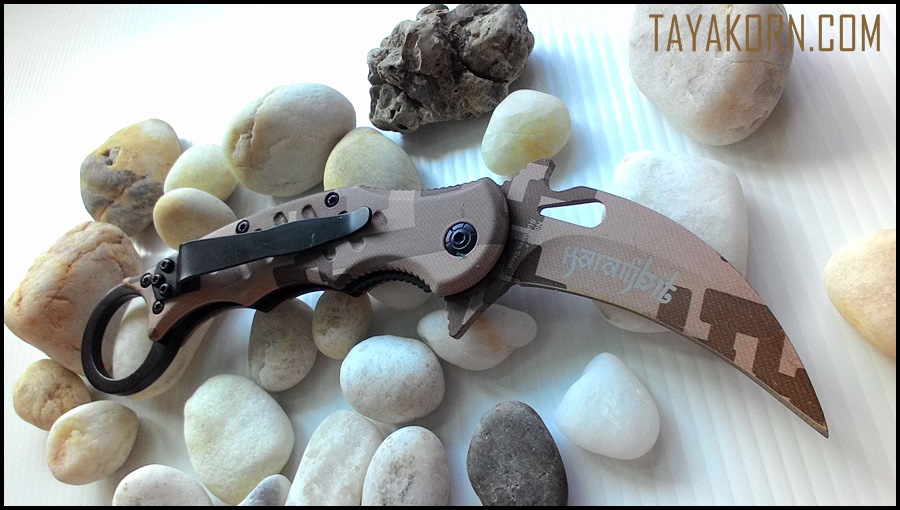 มีดคารัมบิตแอร์ฟ็อกเดสเสิร์ทคาโม่ Air Fox Desert Camo Karambit TKKB-AD2