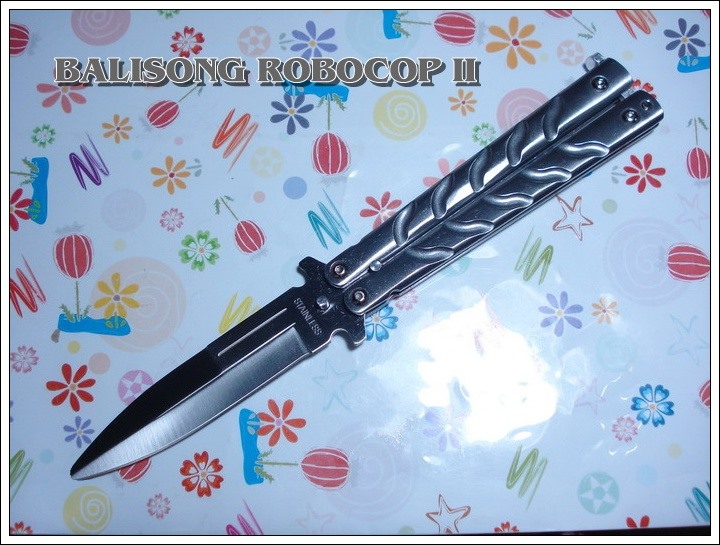 มีดซ้อมควงโรโบคอป2 The Robocop II Balisong TRAINER TKBS 009ATR