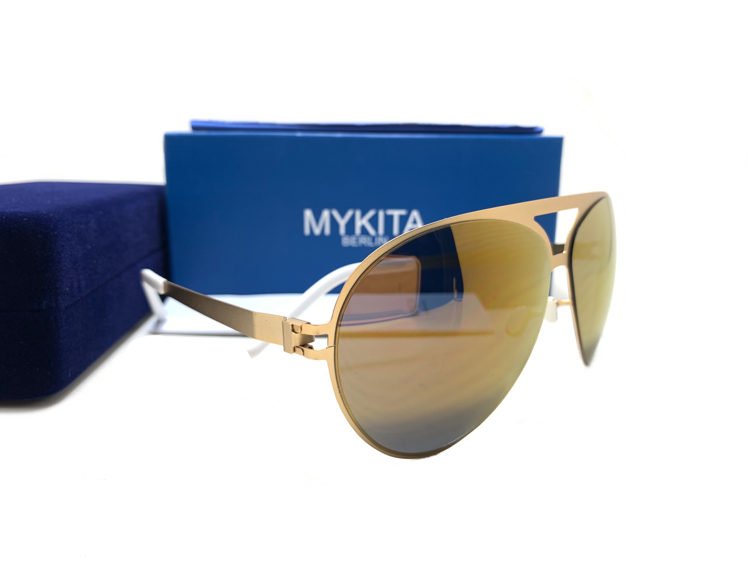 แว่นกันแดด MYKITA SEPP GOLD COL.015 63-12 140 <ปรอททอง>