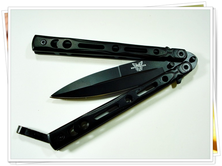 มีดBalisong TKBS 113S003 Black Champaka