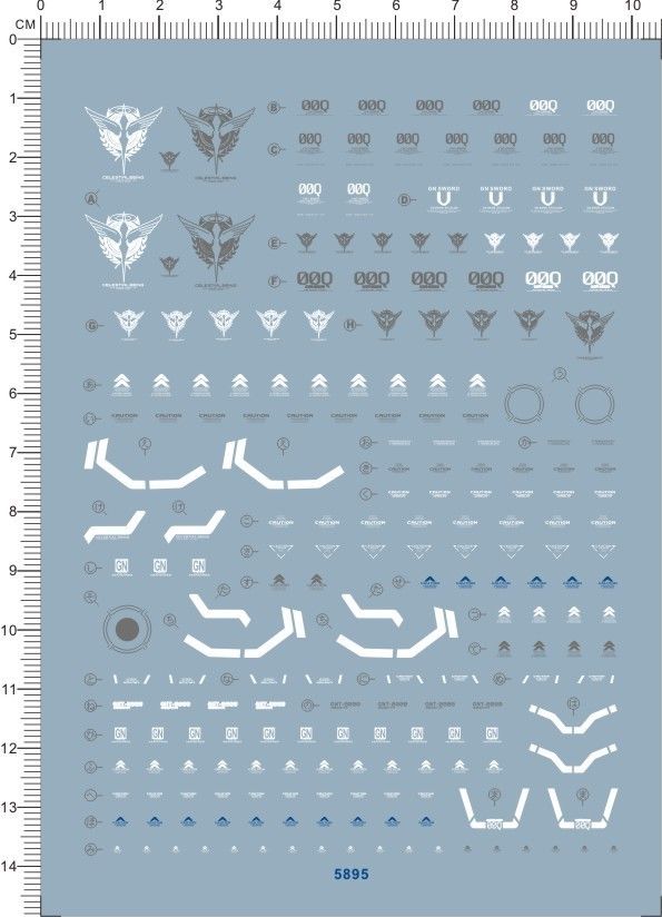 decals MG GNT-0000 00Q OOQ OO 00 Gundam 5895