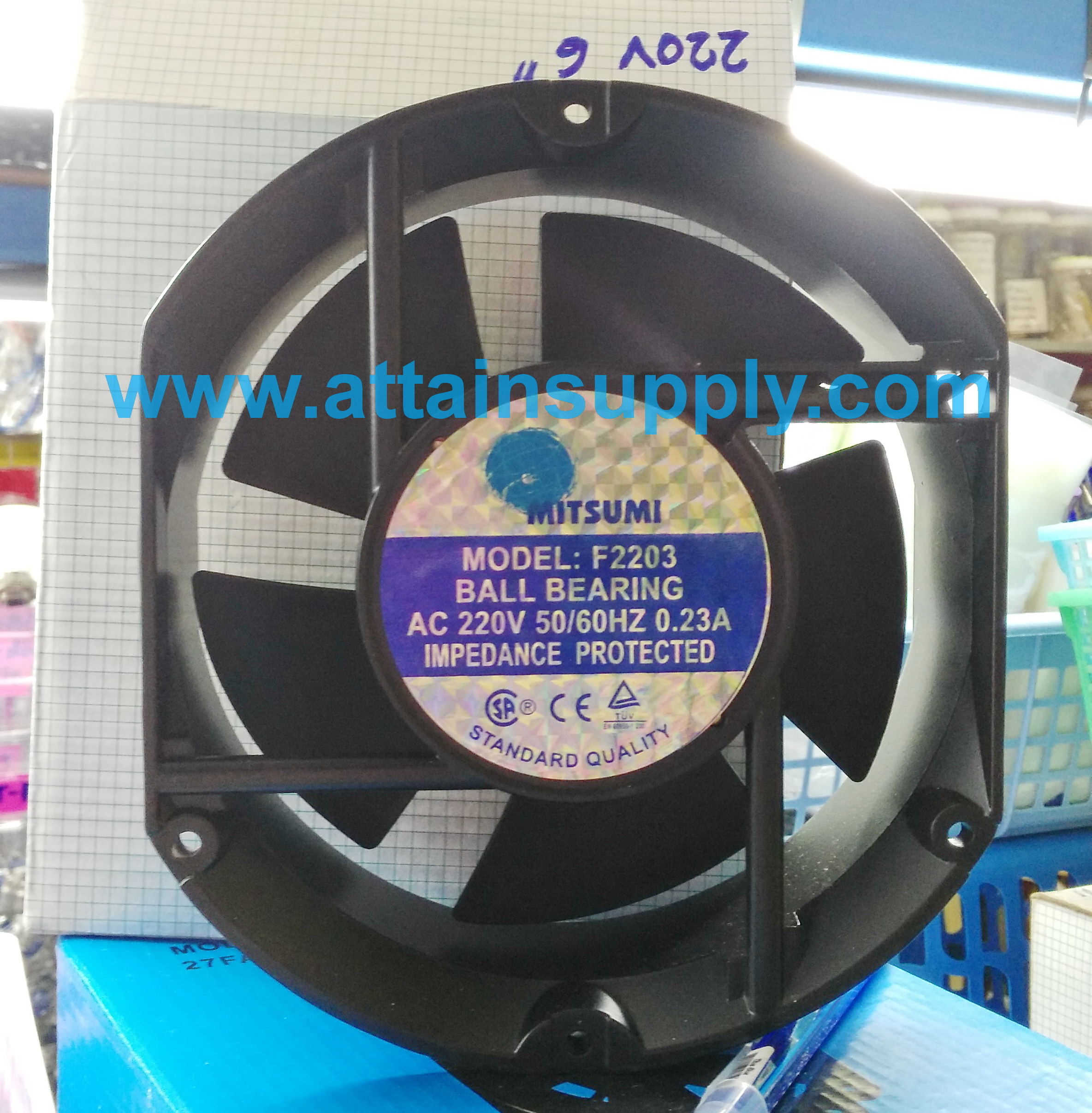 พัดลมAC220V-F2203กลมตัดขอบ/MITSUMI