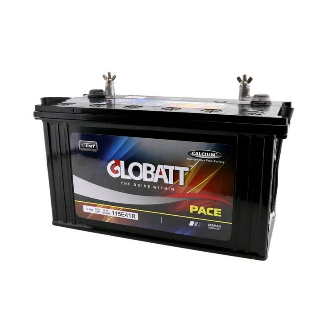 แบตเตอรี่ดีพไซเคิล ( แบตเตอรี่Deep cycle ) 100Ah 12V ยี่ห้อ GLOBATT ( Pace )