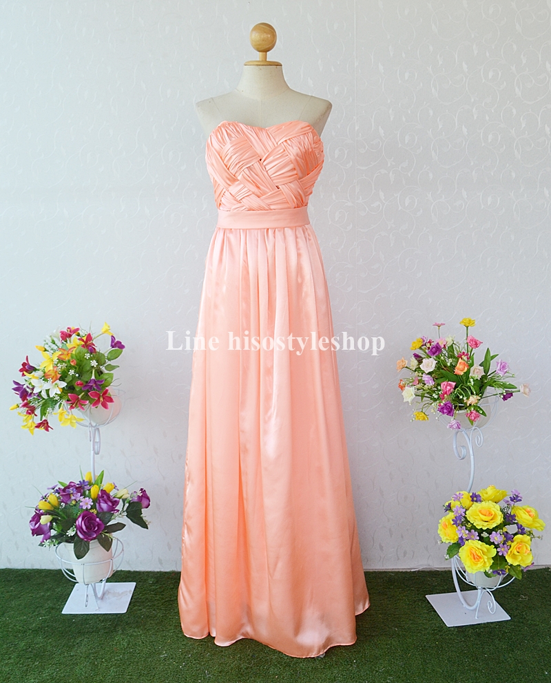 พร้อมส่ง Size L ชุดราตรียาว ผ้าซาติน ซิปหลัง รุ่นนี้สามารถใส่ได้ถึง 7 แบบเลยค่ะ