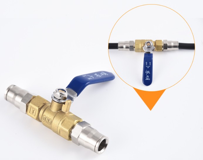 CHS-024 บอลวาล์วทองเหลือง แรงดันสูง 9.52 มม.