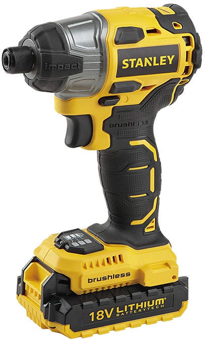STANLEY สว่านไขควง ไร้แปลงถ่าน แบตฯ 2.0AH 2 ก้อน 18V STANLEY SBI201D2K-B1 สีดำเหลือง